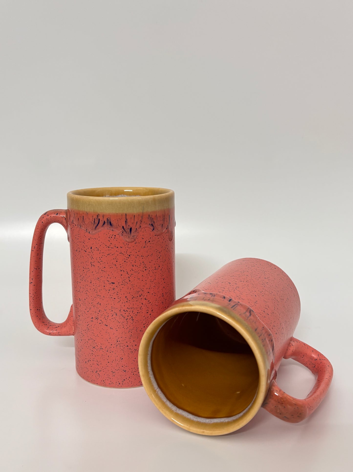 Crimson Drip Speckle Mug