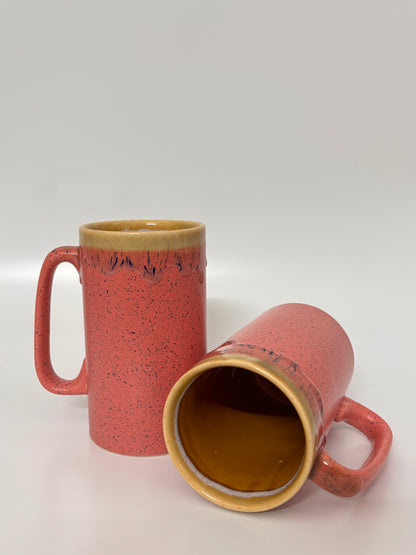 Crimson Drip Speckle Mug