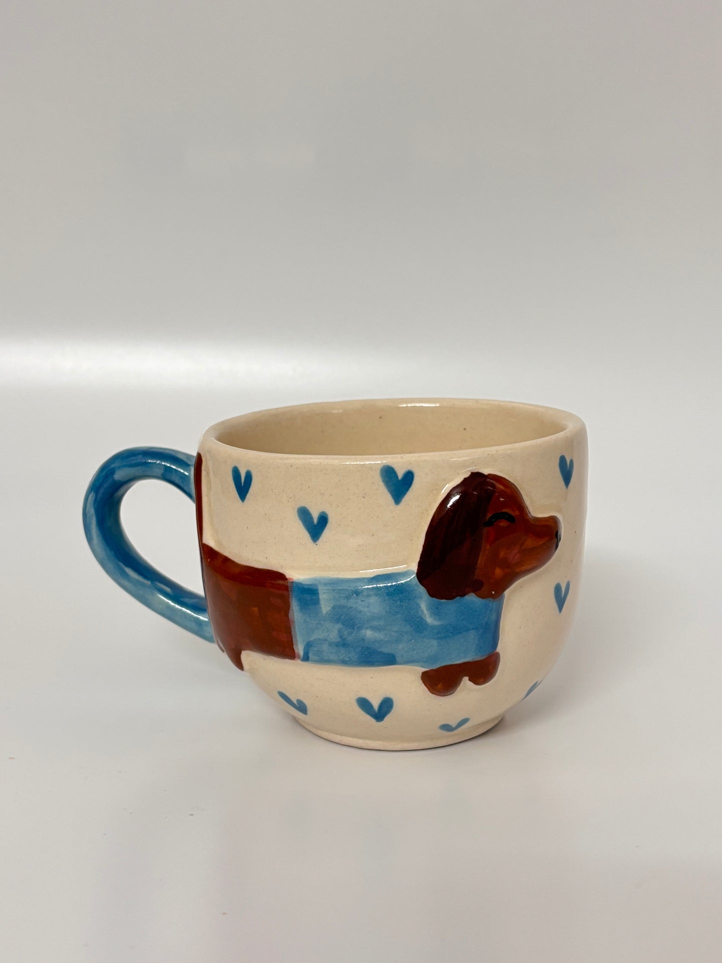 Dachshund Love Hand-Painted Ceramic Mug