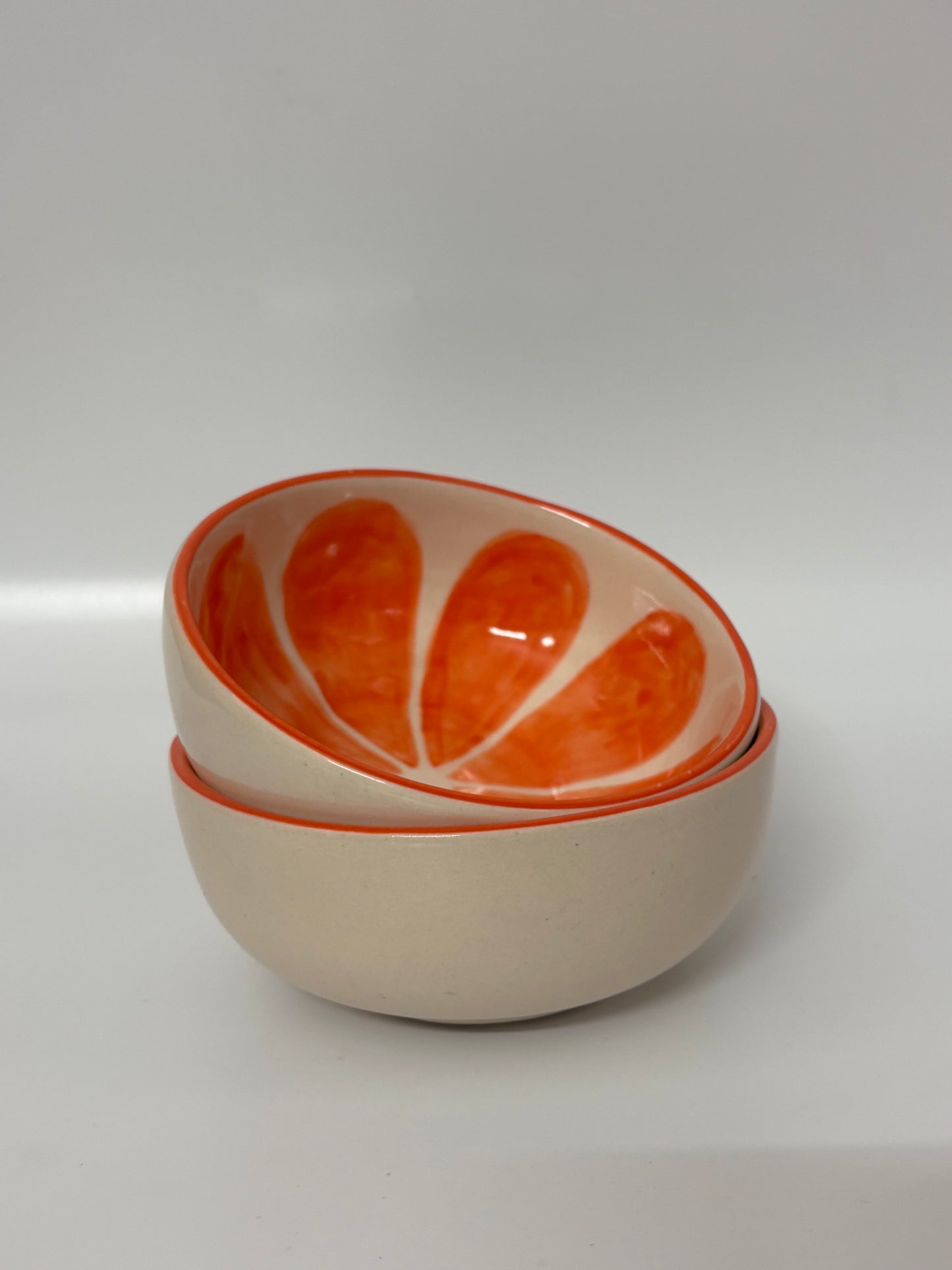 Hand-Painted Citrus Splash
 Ceramic Bowl