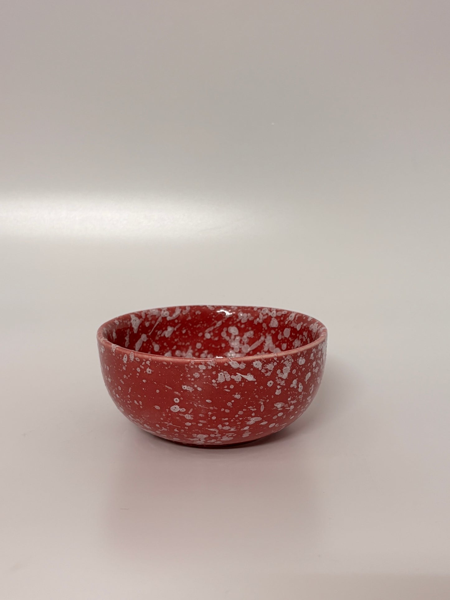 Crimson Speckle Ceramic
 Bowls – Set of 4