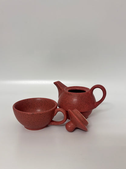 Rust Red Tea for One Set