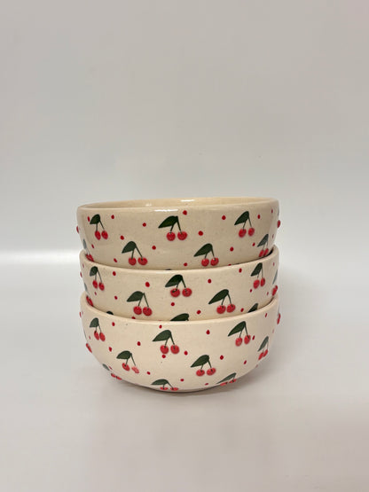 Cherry Blossom Hand-
Painted Bowl