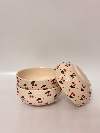 Cherry Blossom Hand-
Painted Bowl
