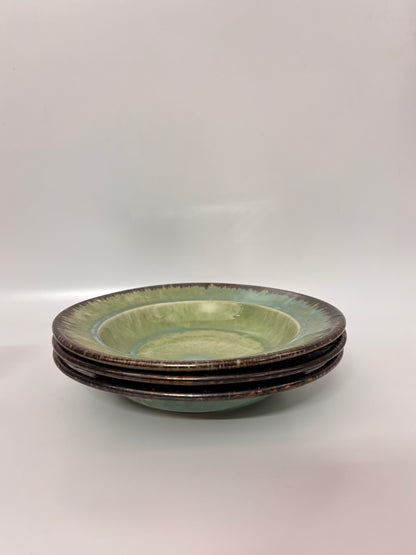 Ocean Green Drip-Glaze
 Pasta Plate