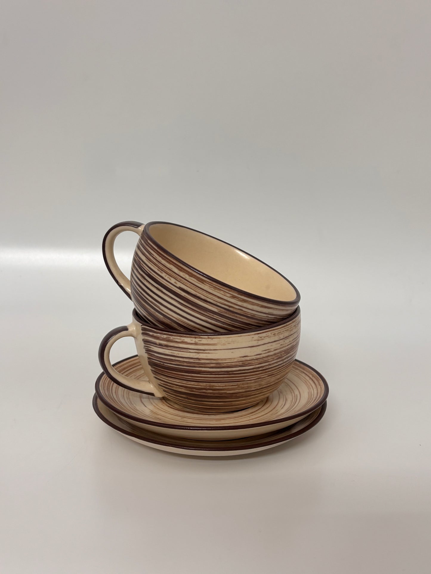 Rustic Swirl Cup & Saucer Set