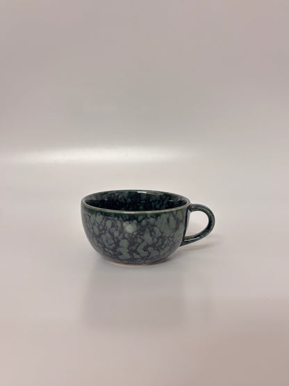 Midnight Marble Cup &
 Saucer Set