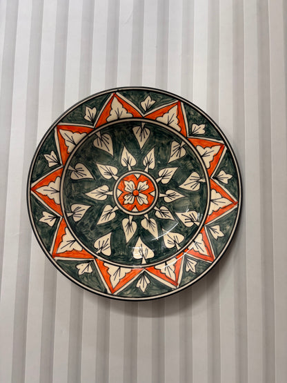 Tuscan Bloom Hand-Painted Pasta Plate