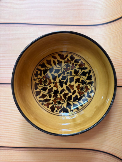 Mustard Blossom Ceramic Bowl
