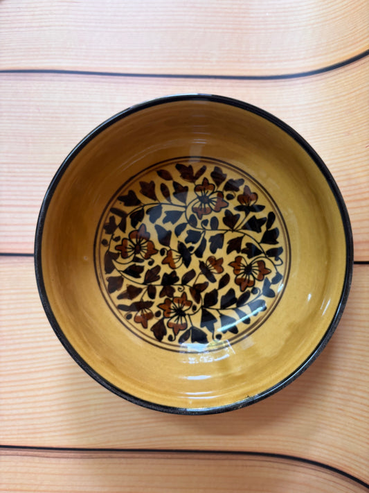 Mustard Blossom Ceramic Bowl