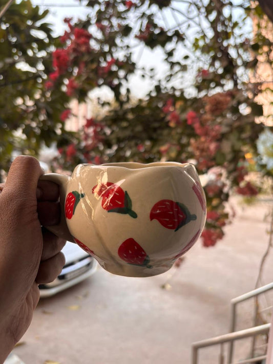 Strawberry Garden Ceramic Mug