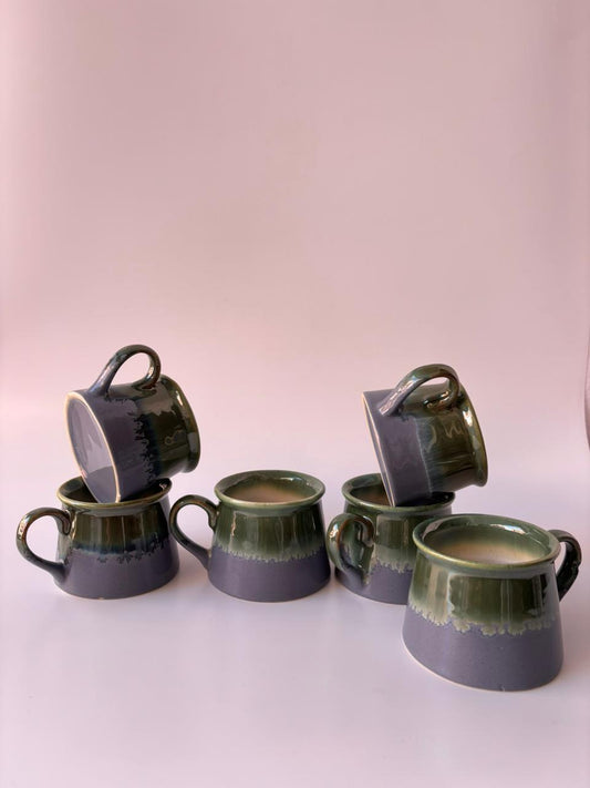 Stoneware Luxury Handmade Mug Set of 6