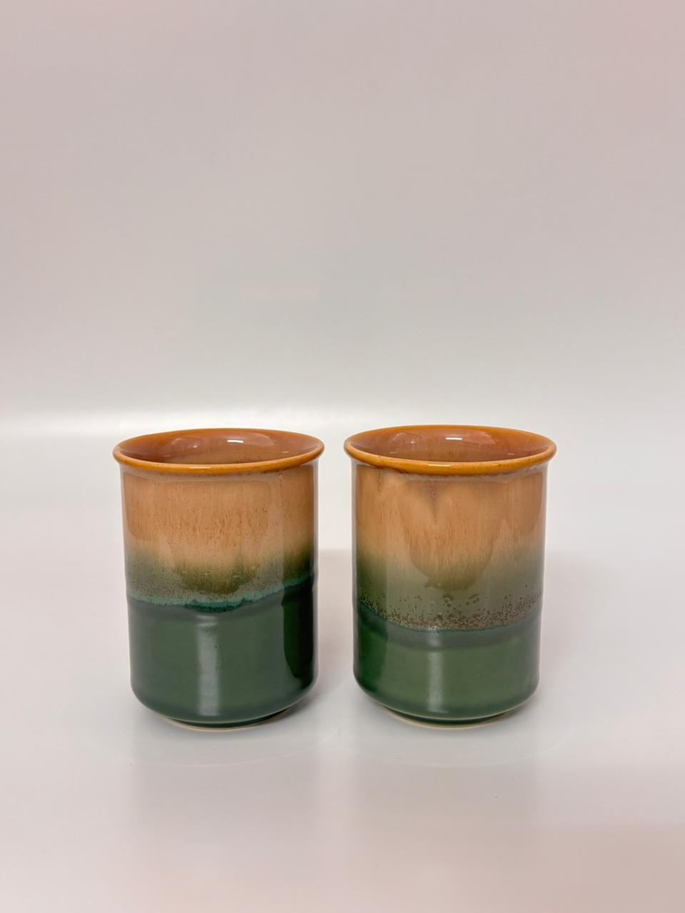 Reactive Glaze Stoneware Tumbler – Set of 2