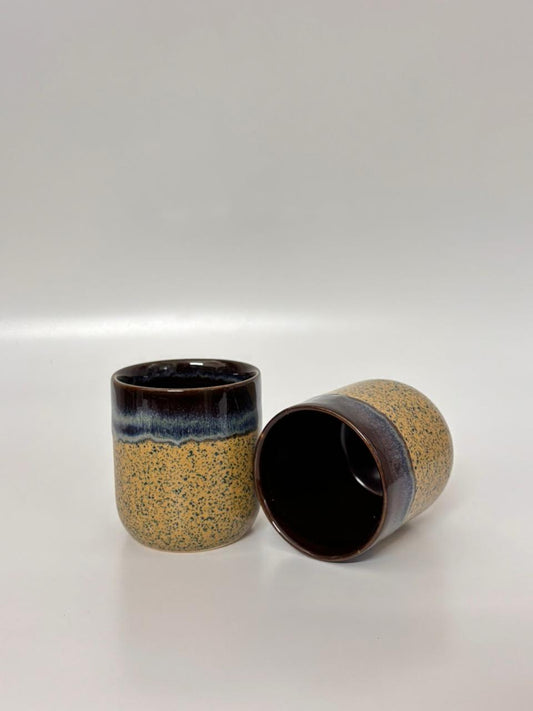 Luxury Reactive Glaze Stoneware Tea Cup – Set of 2