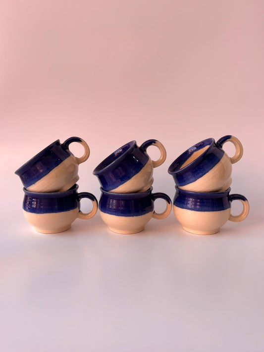 Handcrafted Ceramic Tea Cups – Set of 6
