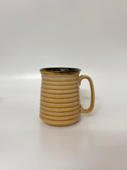 Luxury Ribbed Ceramic Beer Mug