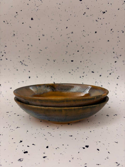 Textured Mauve Ceramic Bowl