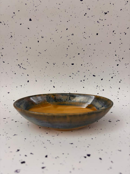 Textured Mauve Ceramic Bowl