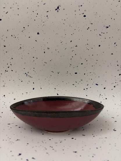 Dual Tone Oval Ceramic Bowl