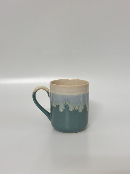 Set of 2 – Studio Pottery Dual-Tone  Ceramic Mugs
