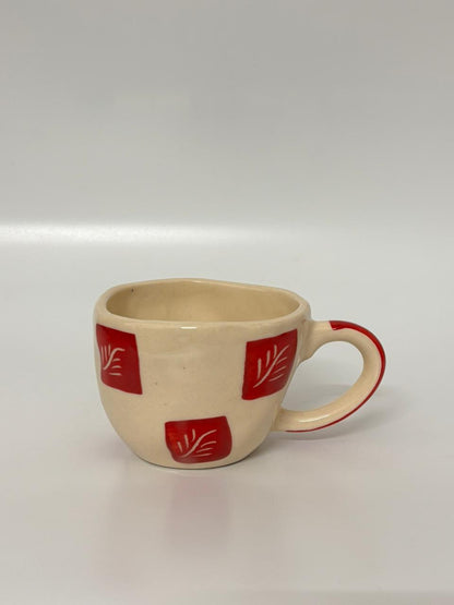 Red Tile Ceramic Mug