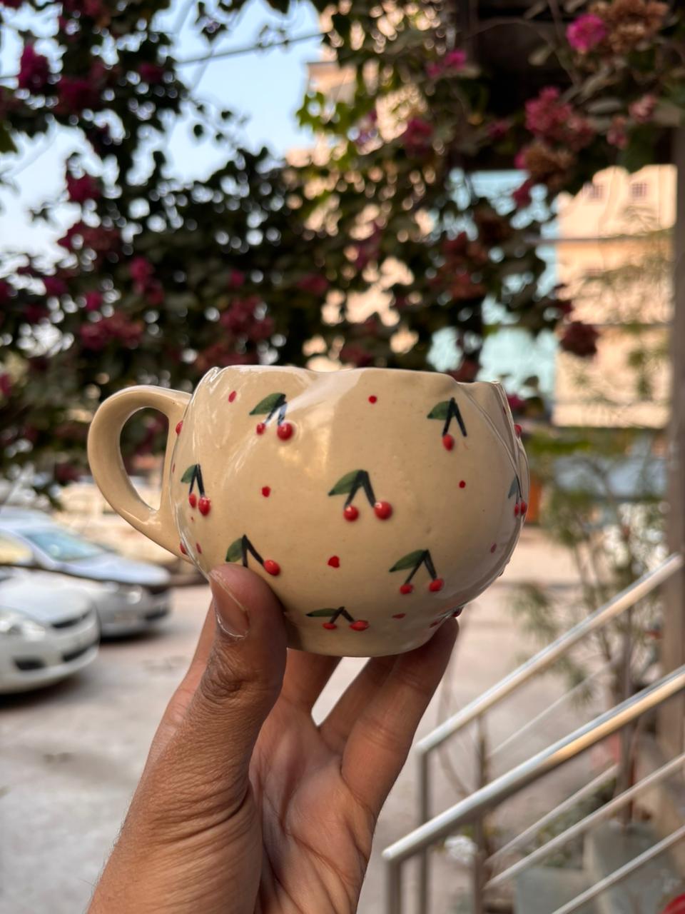 Cherry Bloom Ceramic Mug