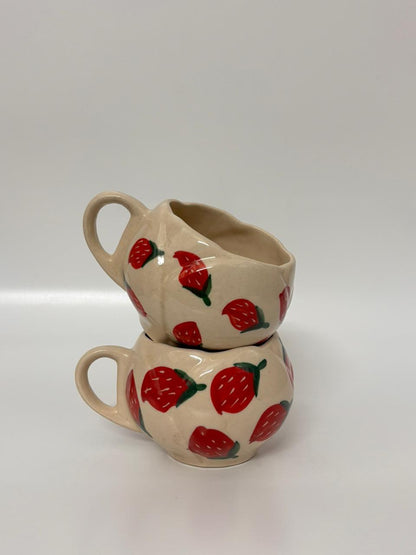 Strawberry Garden Ceramic Mug