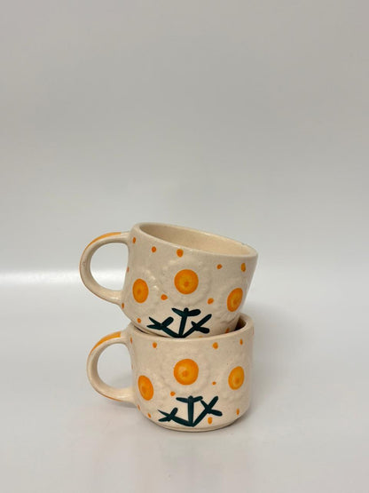 Sun Dot Handcrafted Ceramic Cup
