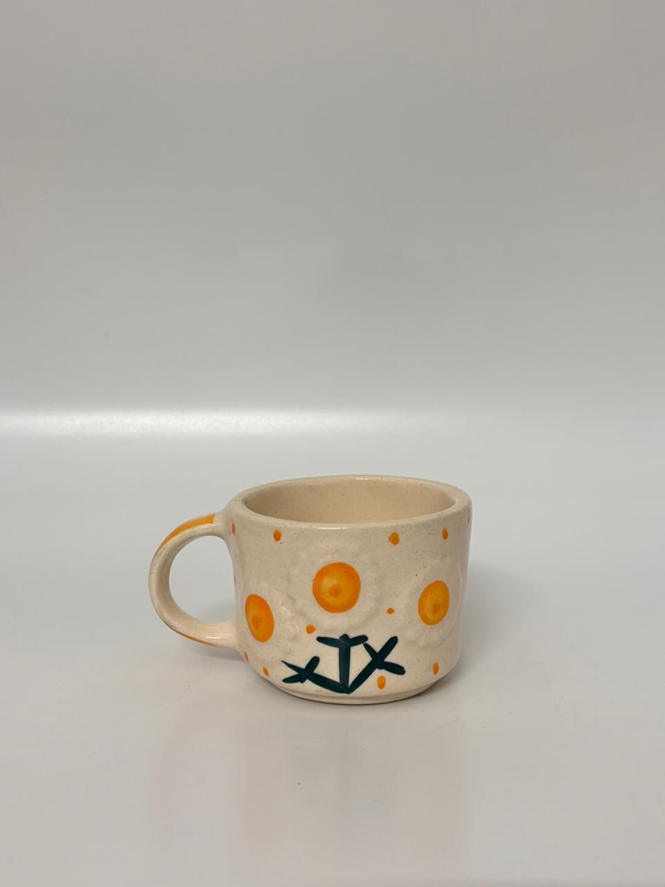 Sun Dot Handcrafted Ceramic Cup