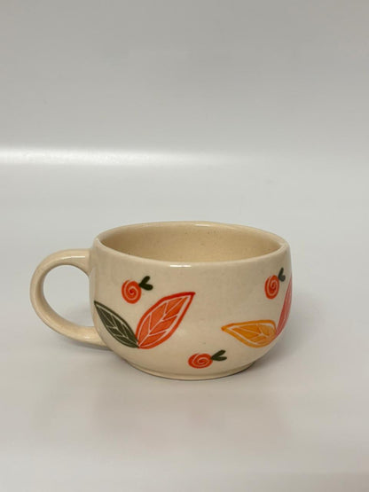 Autumn Leaf Handcrafted Ceramic Cup