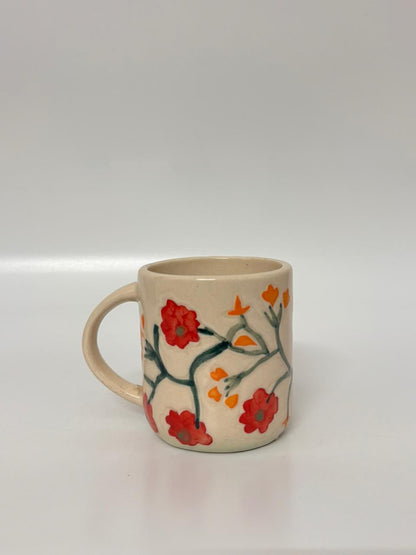 Handcrafted Floral Coffee Mug