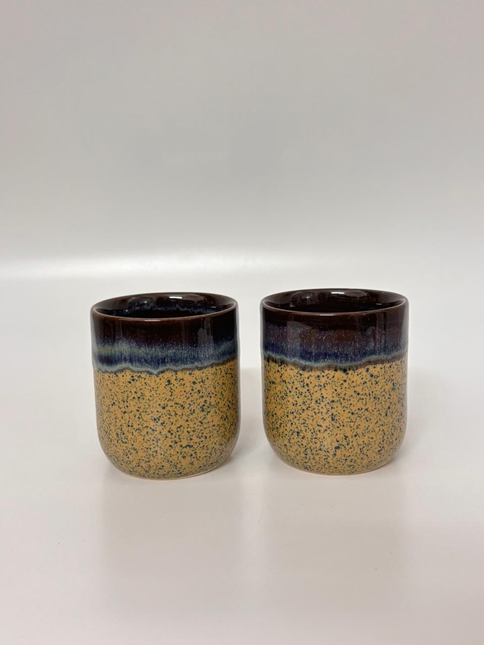 Luxury Reactive Glaze Stoneware Tea Cup – Set of 2