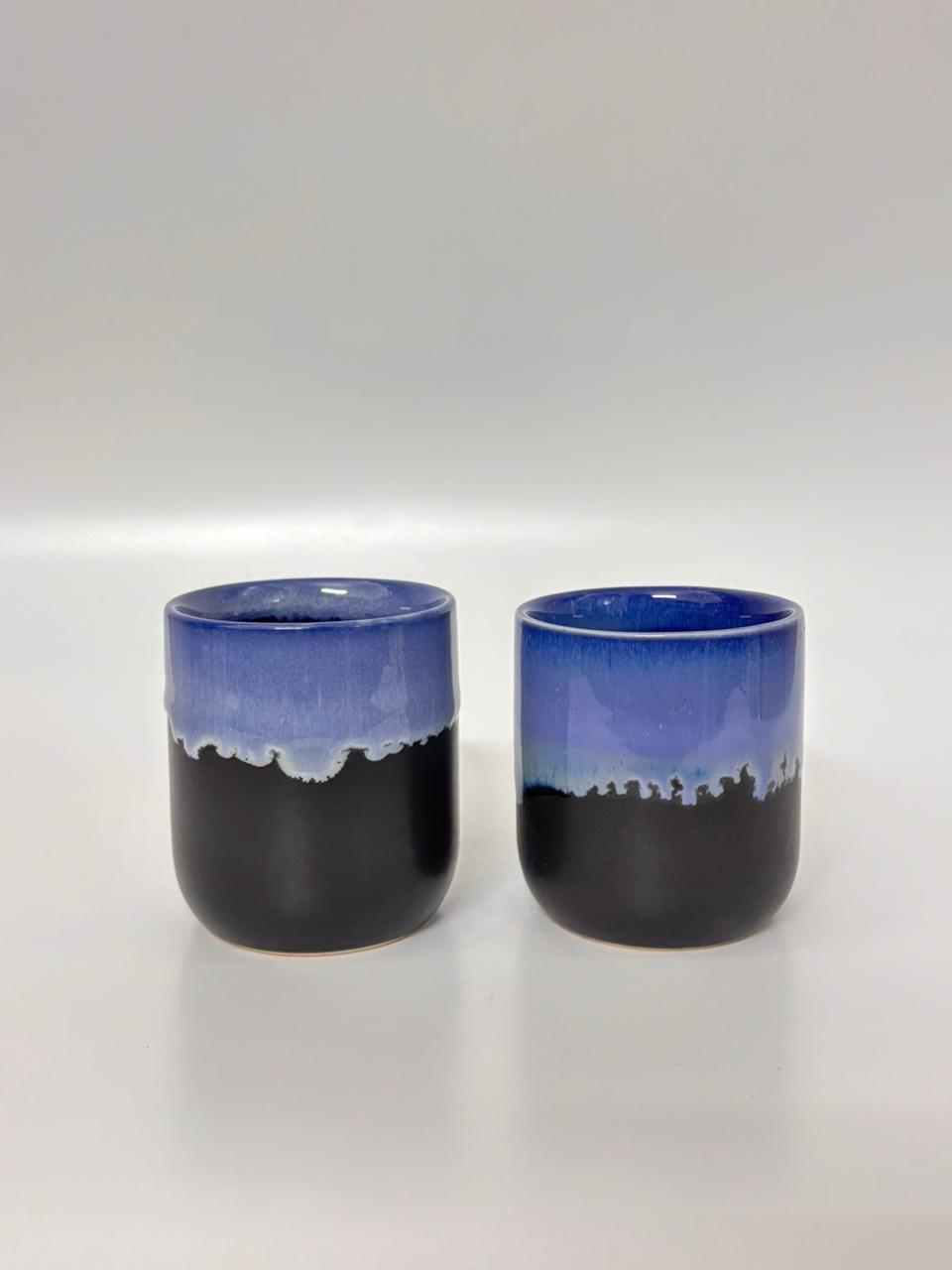 Luxury Reactive Glaze Stoneware Tea Cup – Set of 2