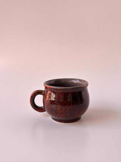 Reactive Glaze Stoneware Tea Cups – Set of 6