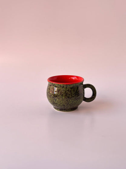 Reactive Glaze Stoneware Tea Cups – Set of 6