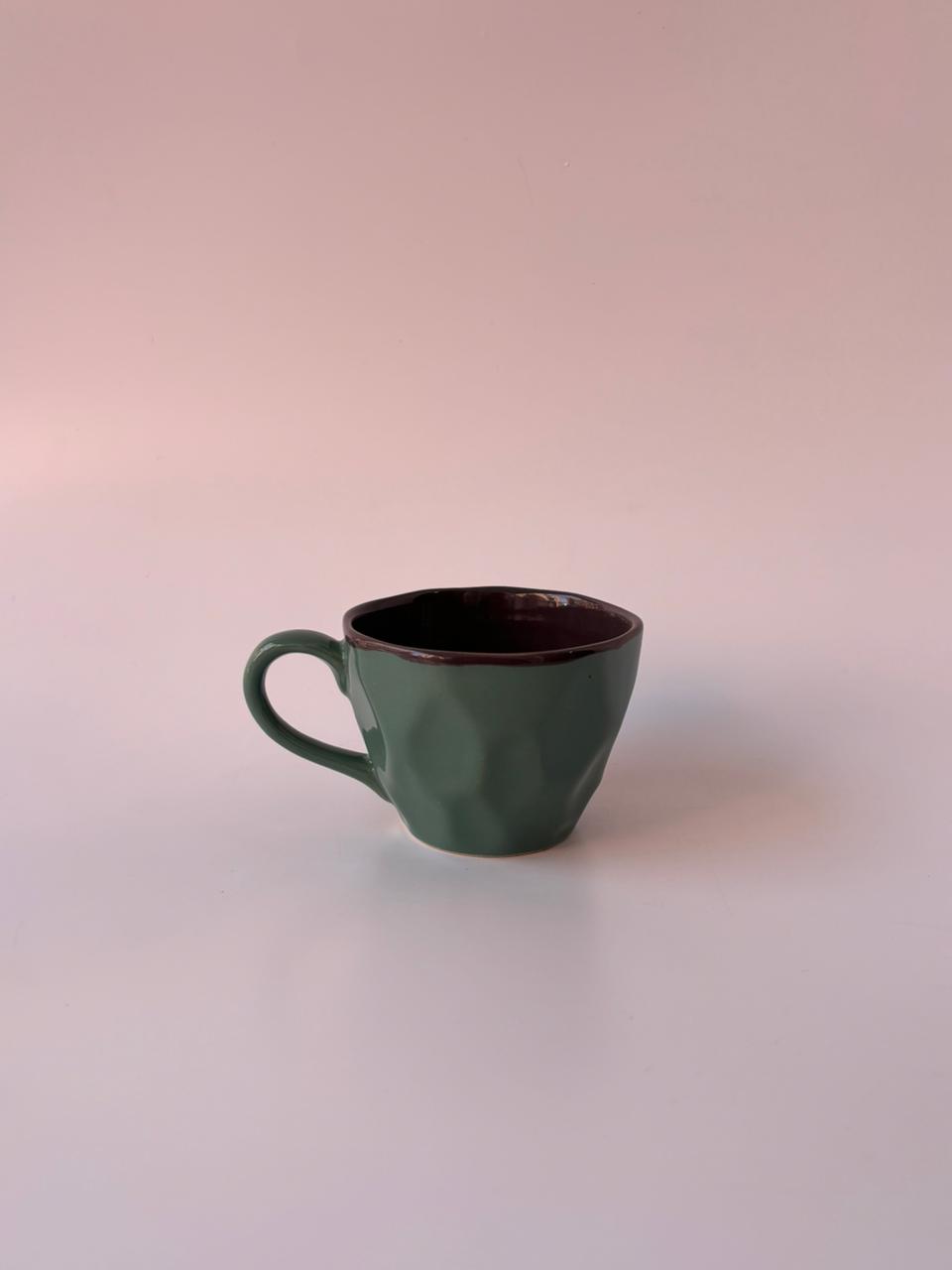 Solid Glaze Ceramic Tea Cups – Set of 6