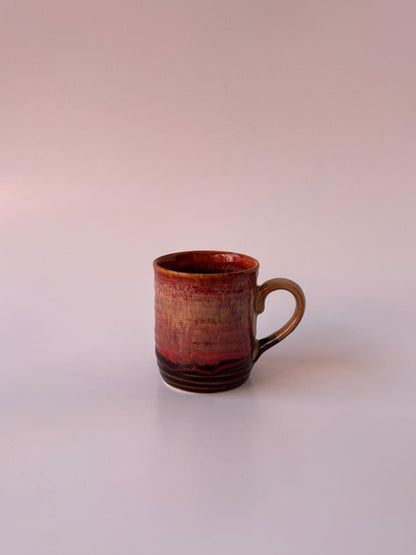 Rust Ember Ceramic Mug – Set of 6