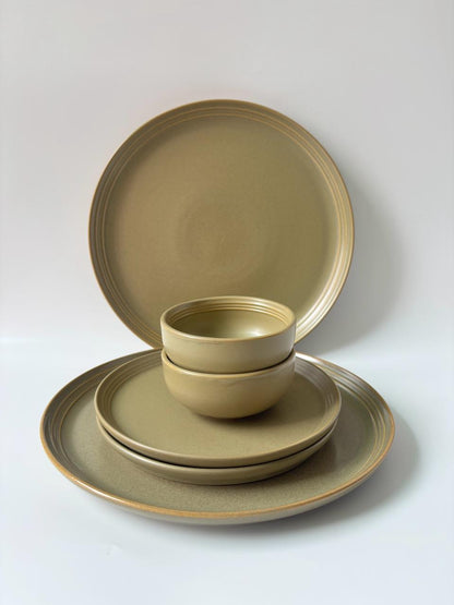 Olive Grove Porcelain Dinner Set(Set of 6)