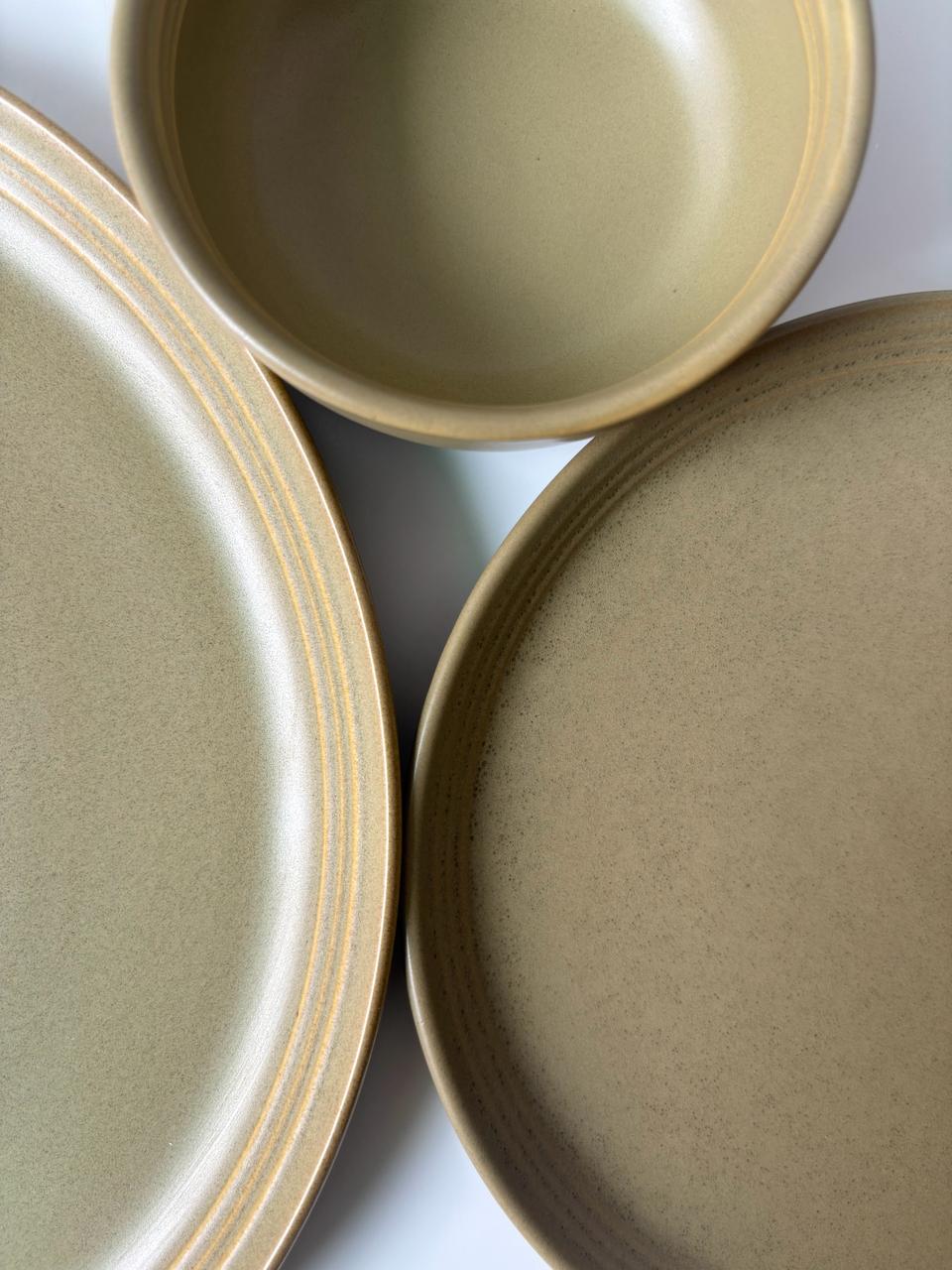 Olive Grove Porcelain Dinner Set(Set of 6)