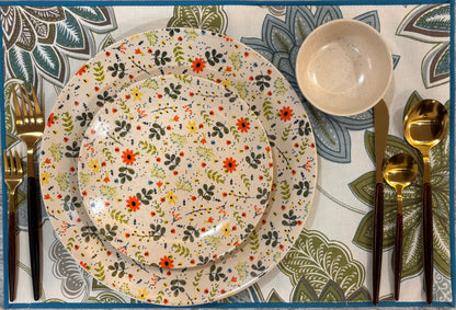 Meadow Bloom Floral Dinner Set (Set of 3)