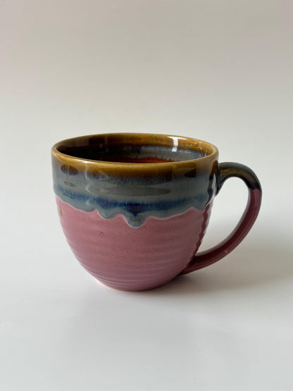 Blush Horizon Stoneware Coffee Mug | Capacity- 250 ml